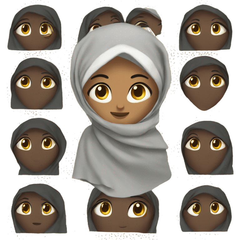 hijabi in blanket emoji