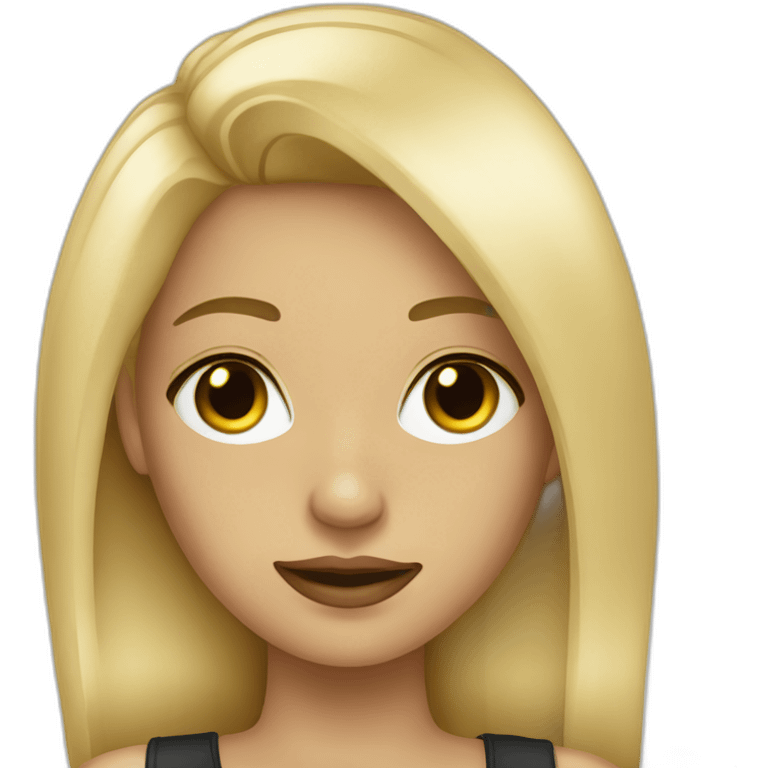 Blonde nightclub girl emoji