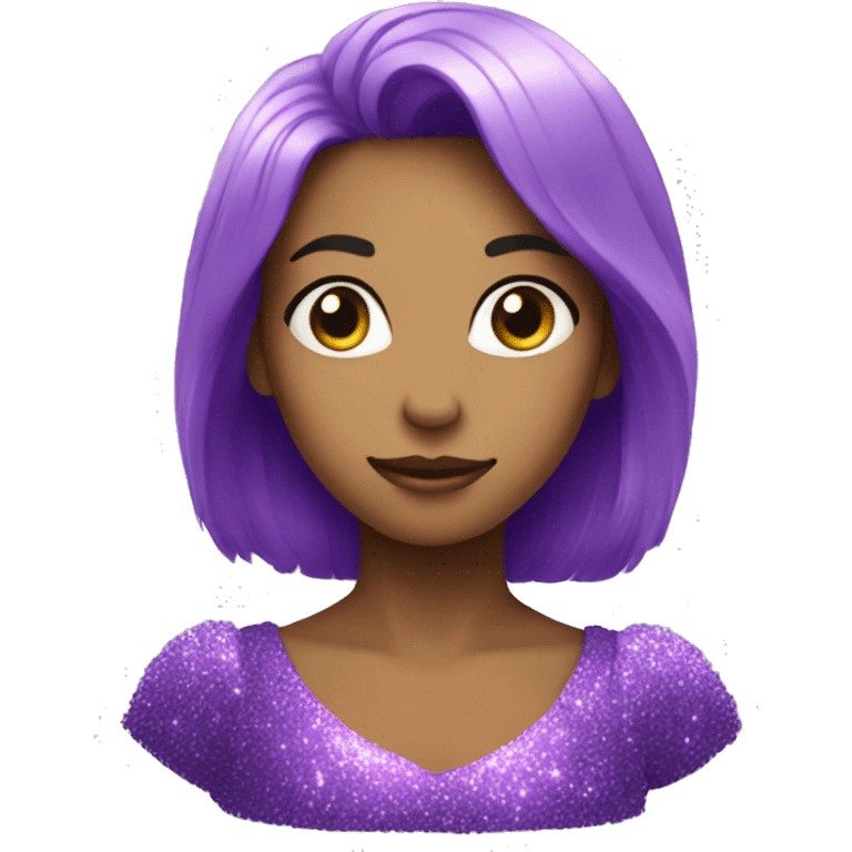 Purple sparkle  emoji