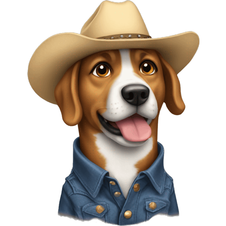 Dog dog dog dog cowboy emoji