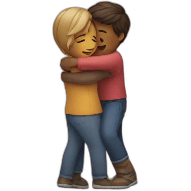 Hugging people emoji