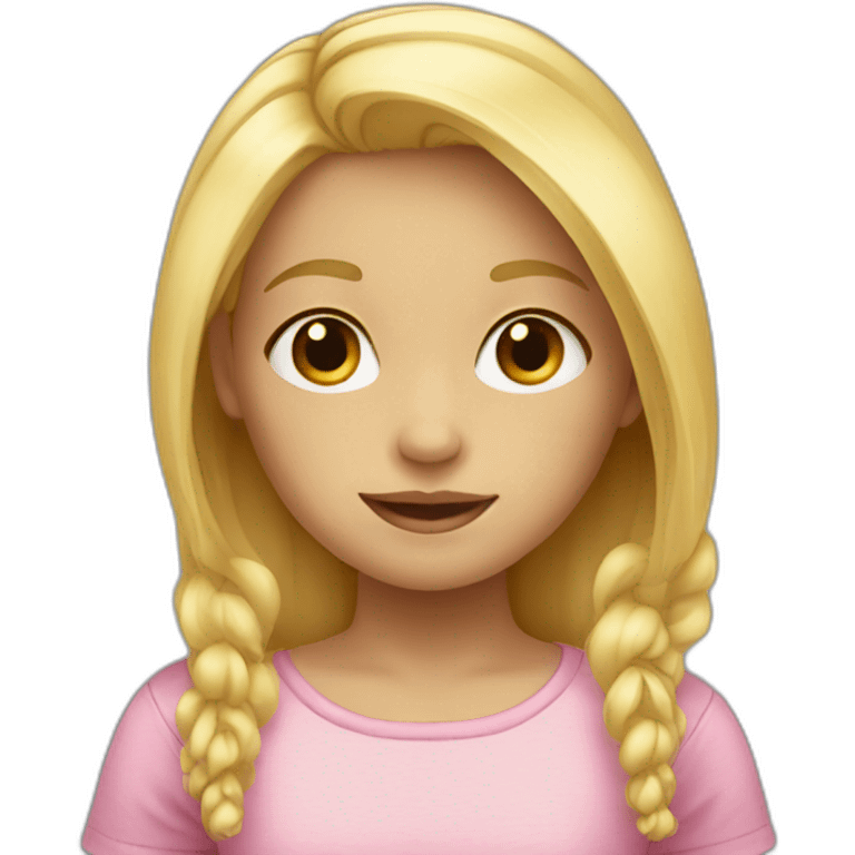 blonde little girl emoji