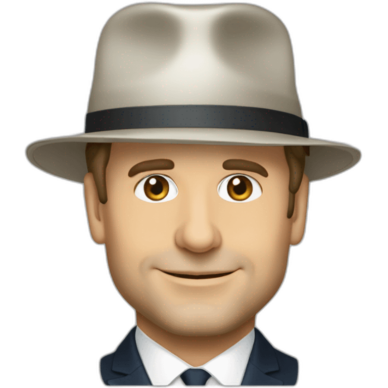 emmanuel macron chapeau cloche emoji