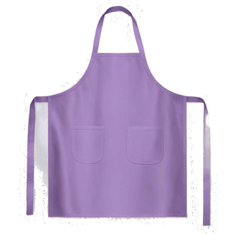 Realistic isolated light purple kitchen apron  emoji