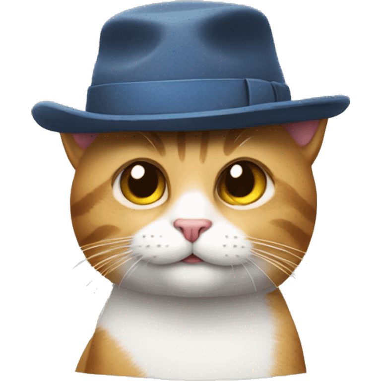 cat wearing a hat emoji