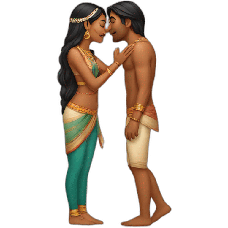 Indian kiss emoji