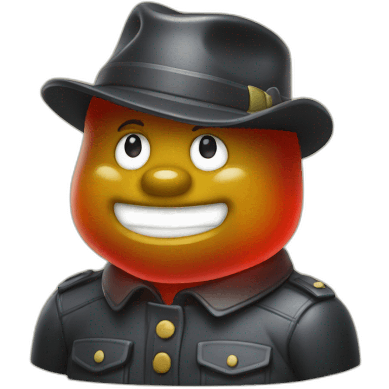 gummy bear with hat emoji