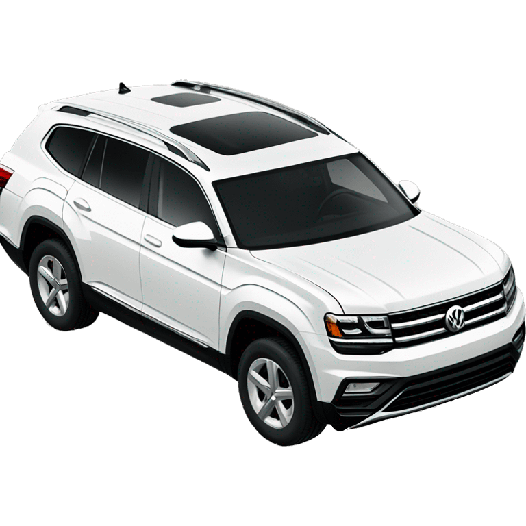 White Volkswagen Atlas emoji