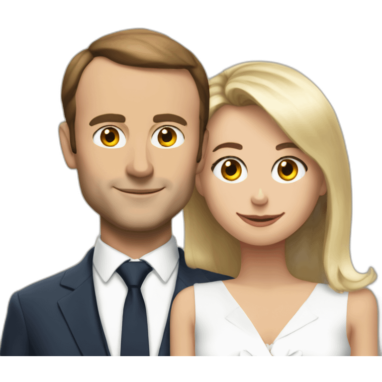 Macron sur Brigitte emoji