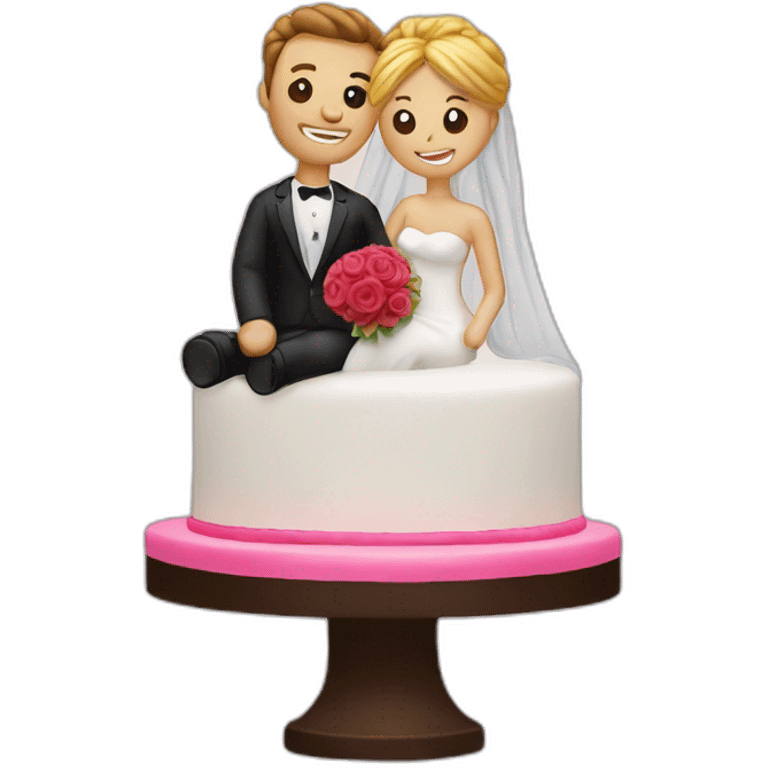 Divorce wedding cake topper emoji