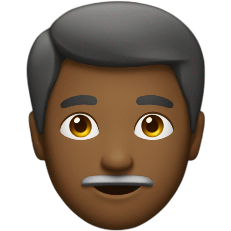 Hombre colocho piel oscura  emoji