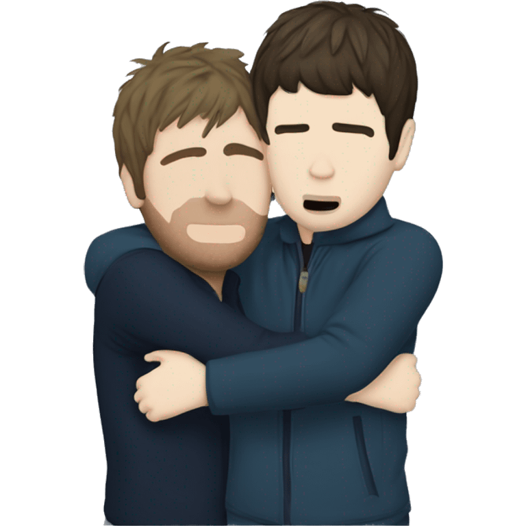 liam and noel gallagher hug emoji