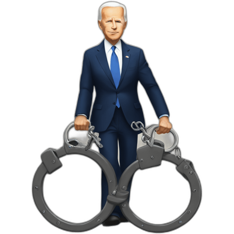 biden in handcuffs emoji