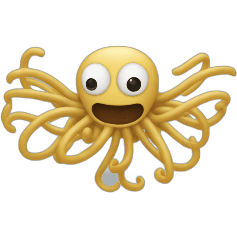 flying spaghetti monter emoji