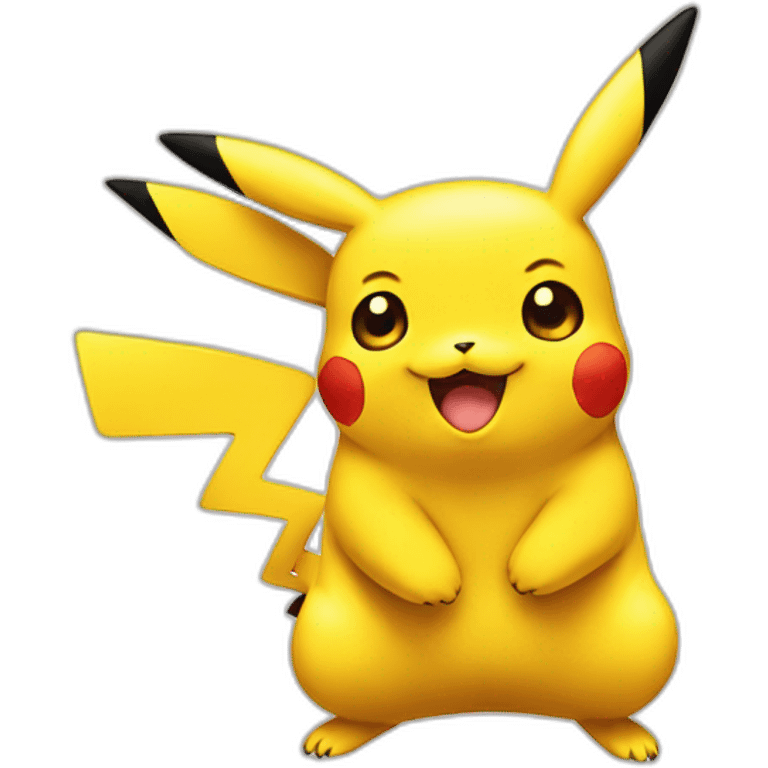 Pikachu smiling emoji