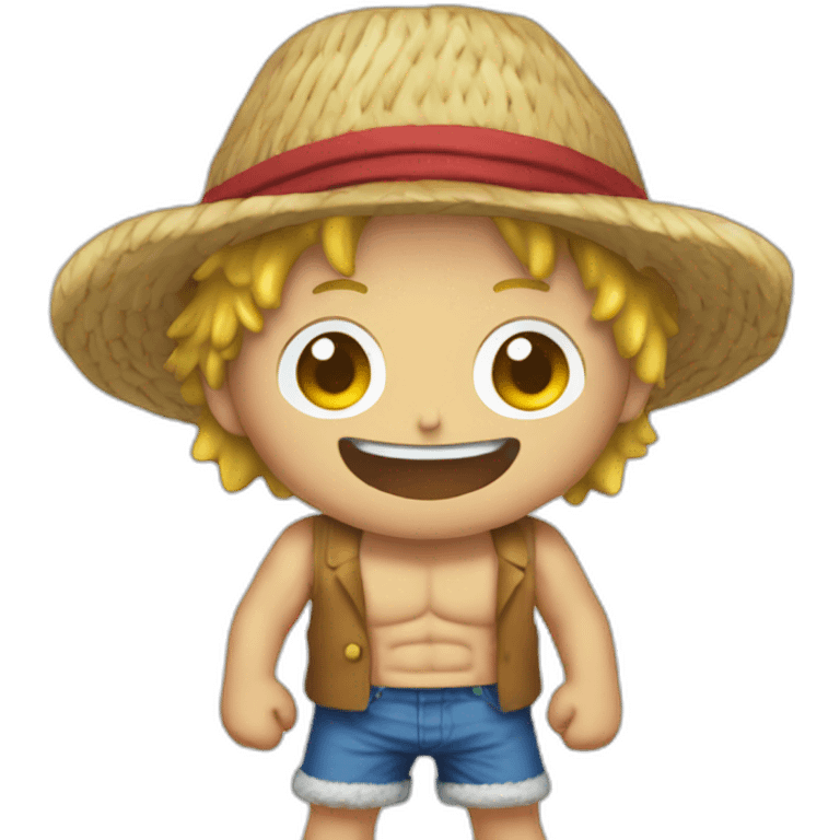 One piece avec un flinge emoji