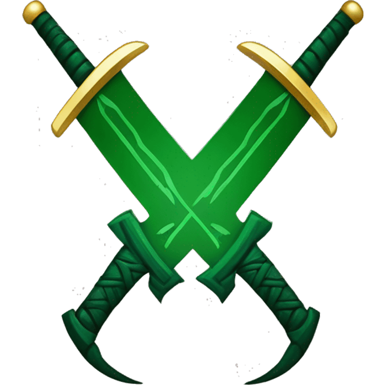 Saudi symbol ، Swords and Palm emoji