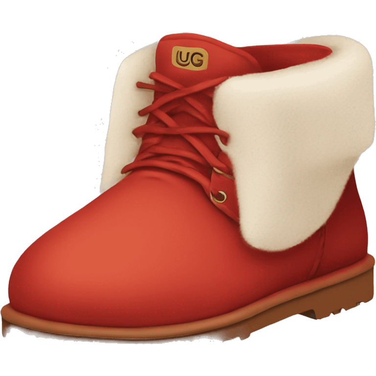 pare of red ugg  emoji