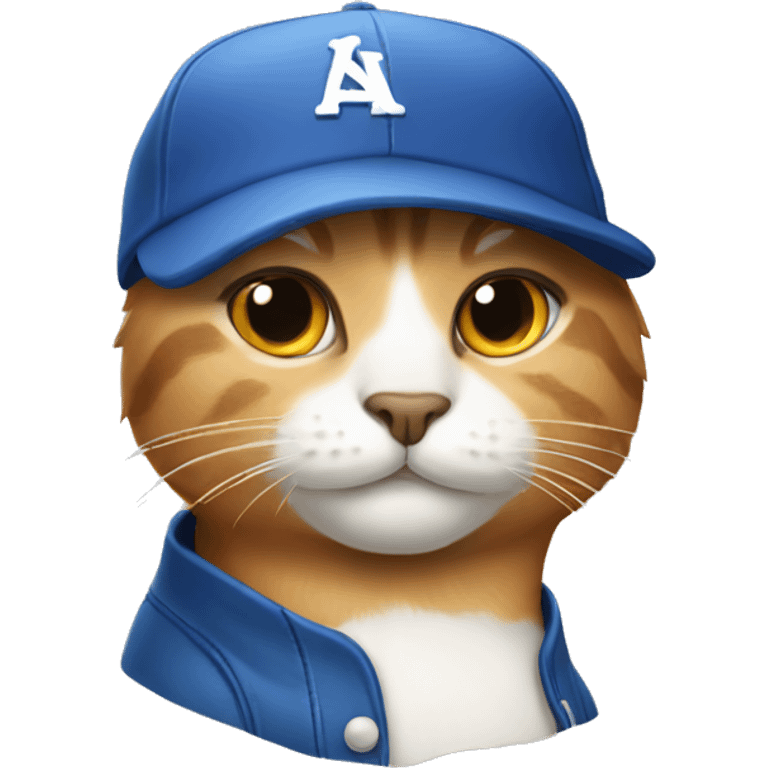 cat wearing a baseball cap emoji