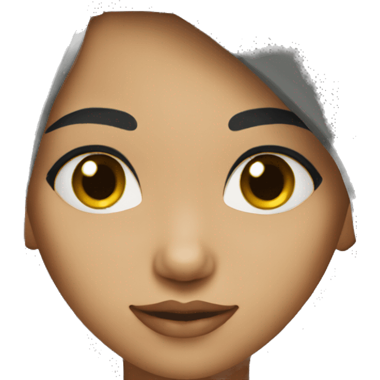  light skin indian girl wiht black hair emoji