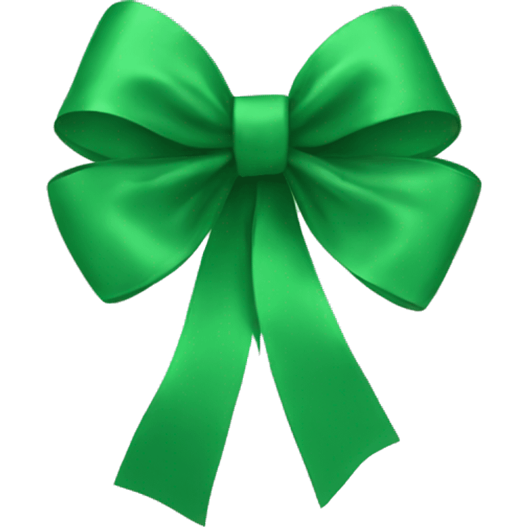 Green bow emoji