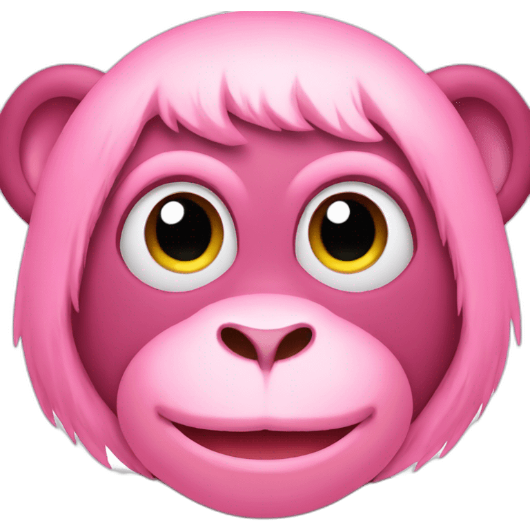 pink monkey emoji