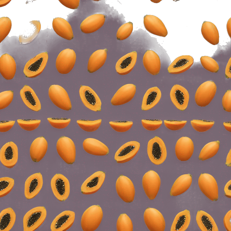 papaya fruit emoji