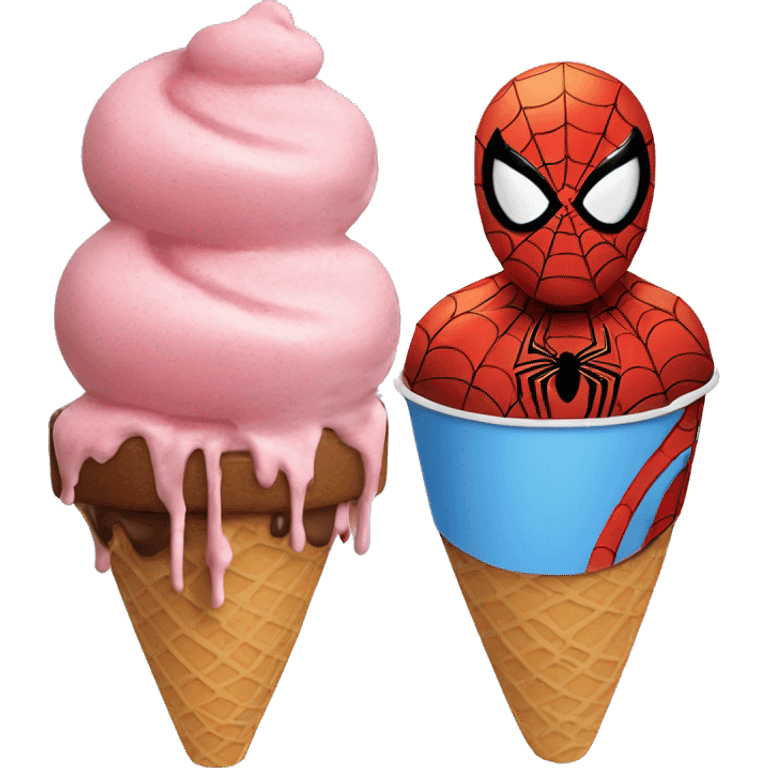 Spider man ice cream  emoji