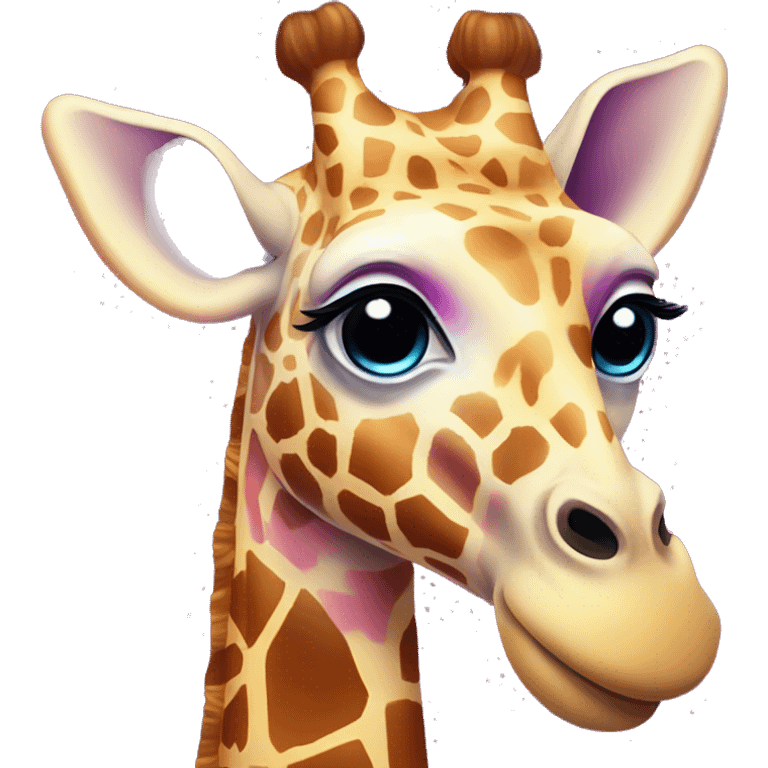 lisa frank giraffe emoji