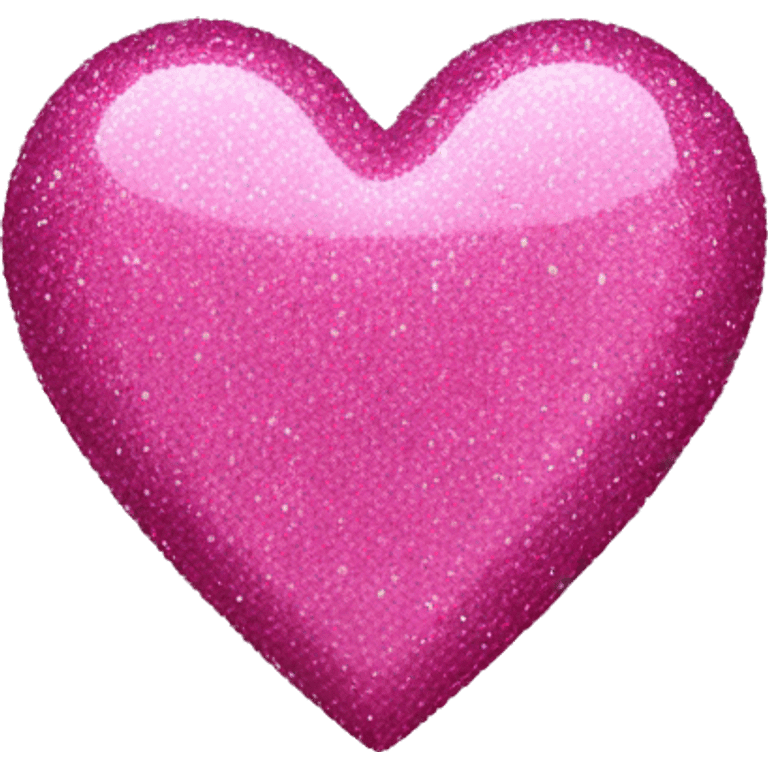 Pink glitter heart emoji