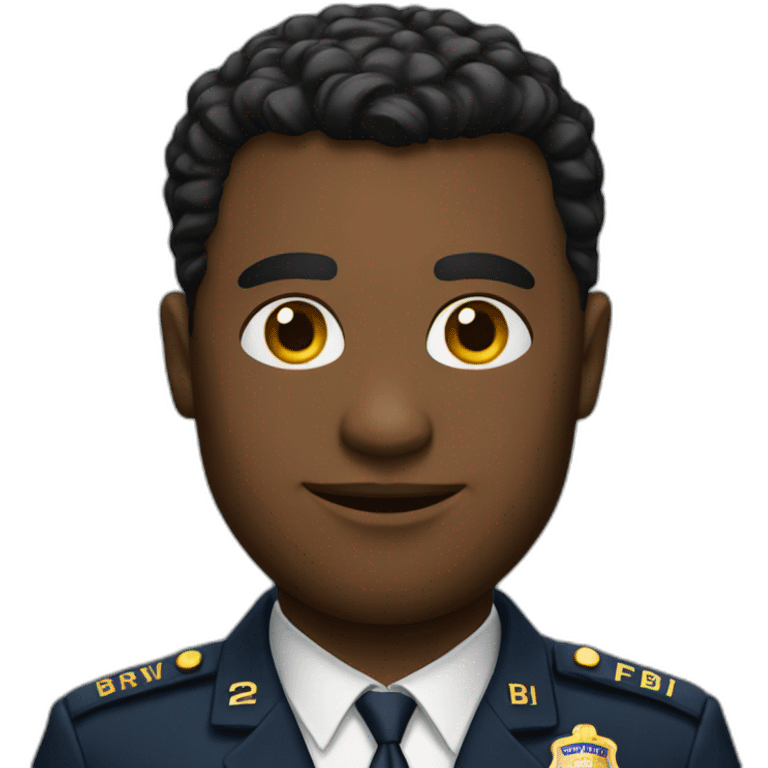 man in FBI uniform emoji