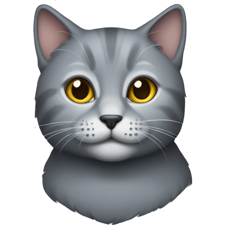 Grey cat emoji