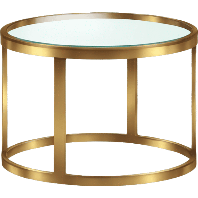 Small-round-Golden-band-glass-coffee-table emoji