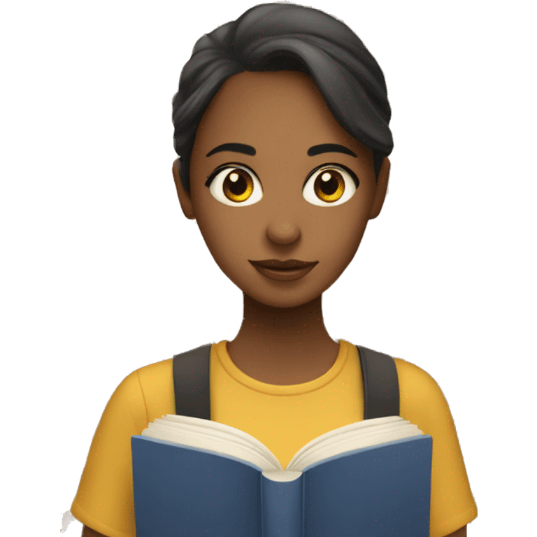 a book with a girl on the cover emoji