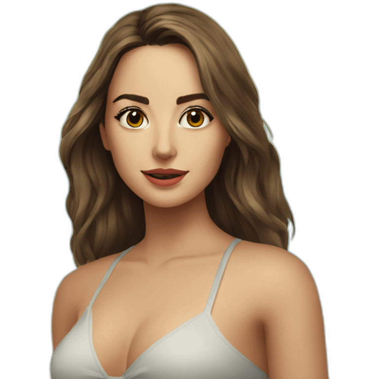 Anna De Armas on beach emoji