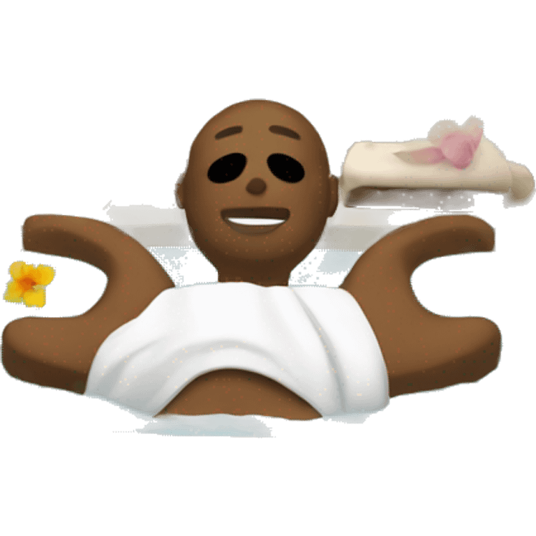 Relaxing in the spa emoji