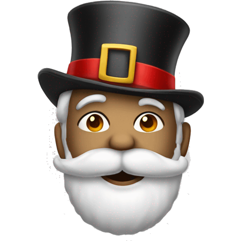 Santa in a top hat emoji