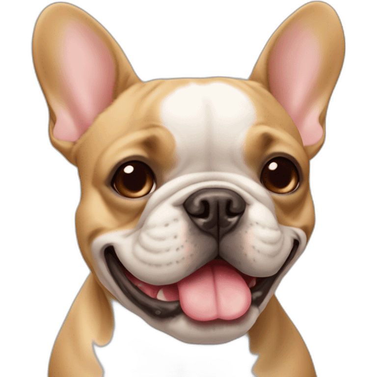 French bulldog tan emoji