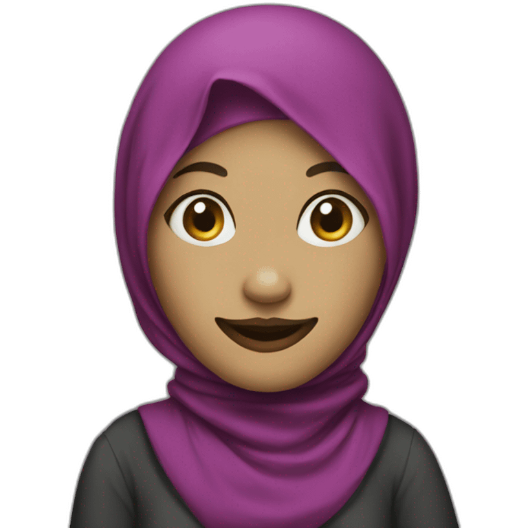 clown in a hijab emoji