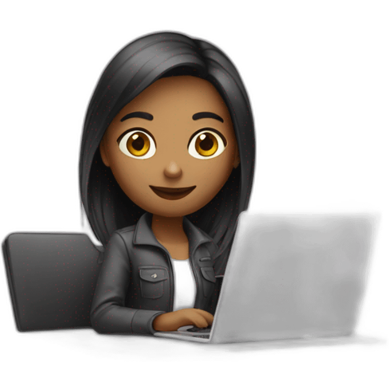 developer girl with laptop emoji