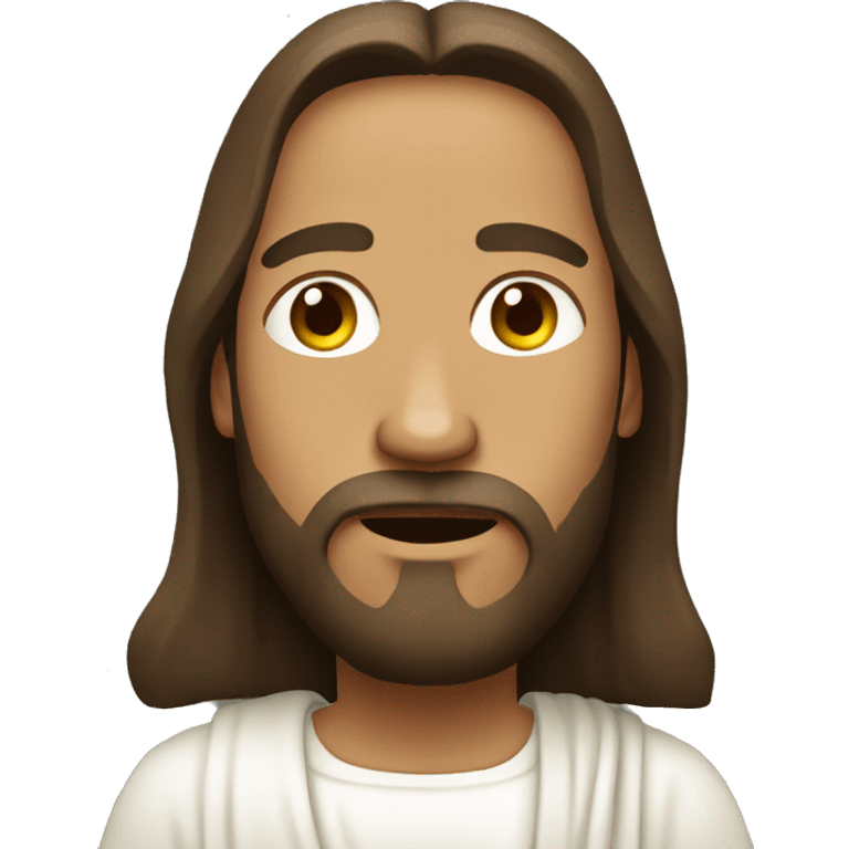 jesus in cartoon style emoji