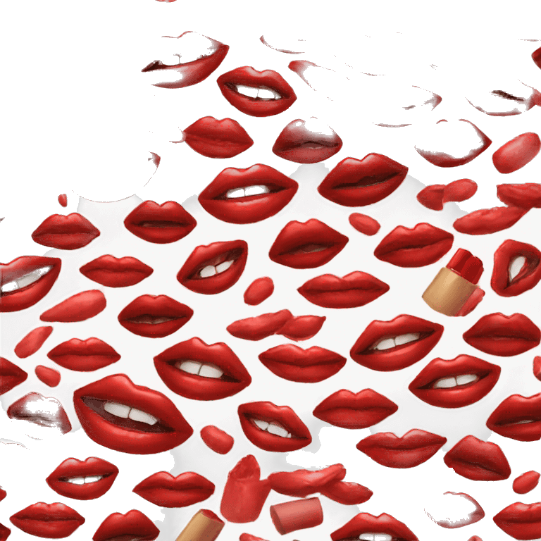 red lipstick  emoji