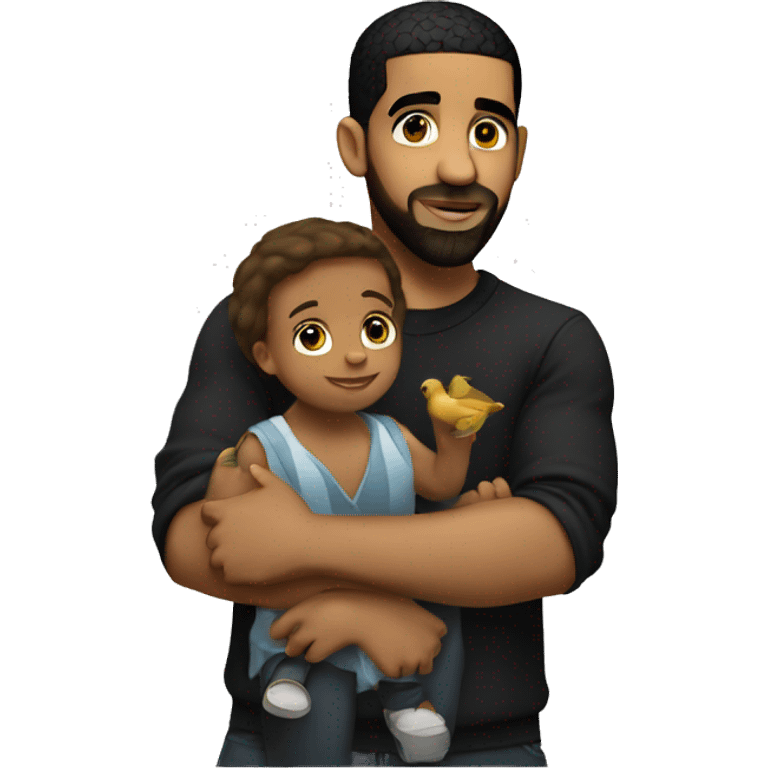 drake holding a child emoji