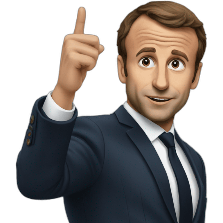 Macron qui fait caca emoji