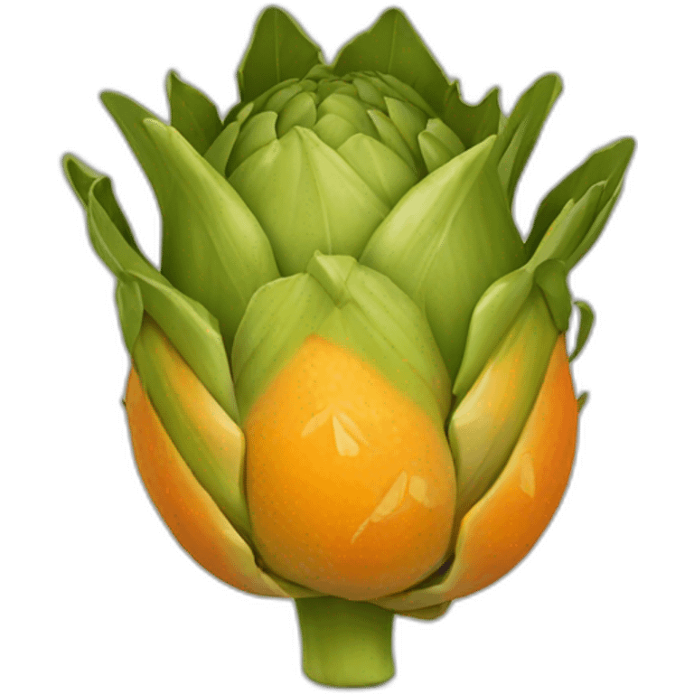 orange artichoke emoji