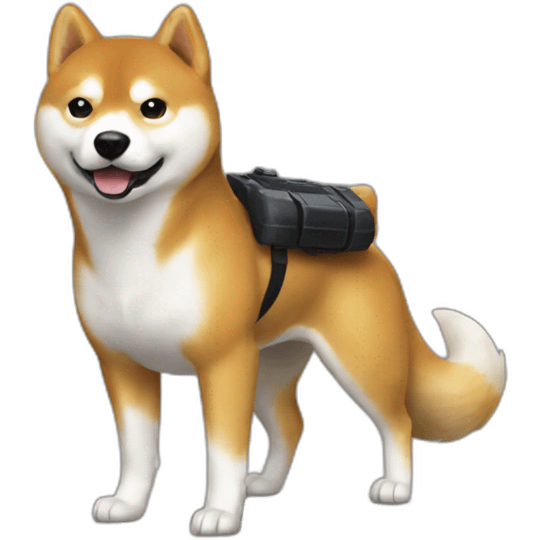 shiba iny agent 007 emoji