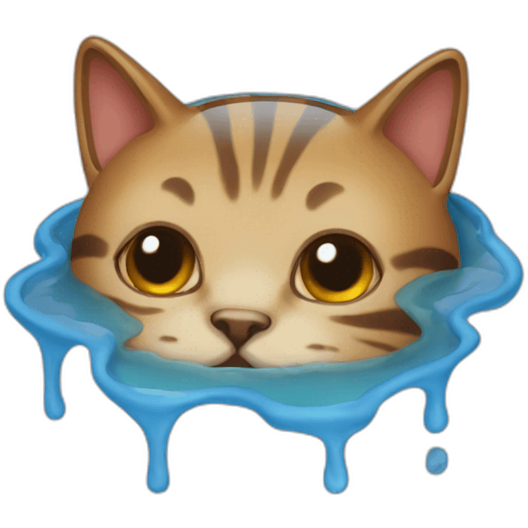 melting cat emoji