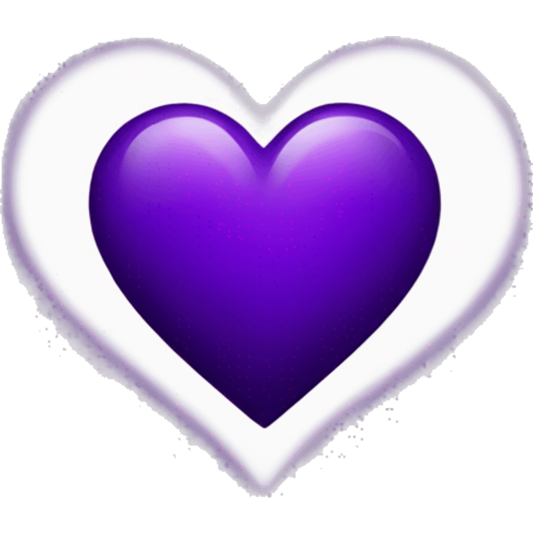 dark purple heart  emoji