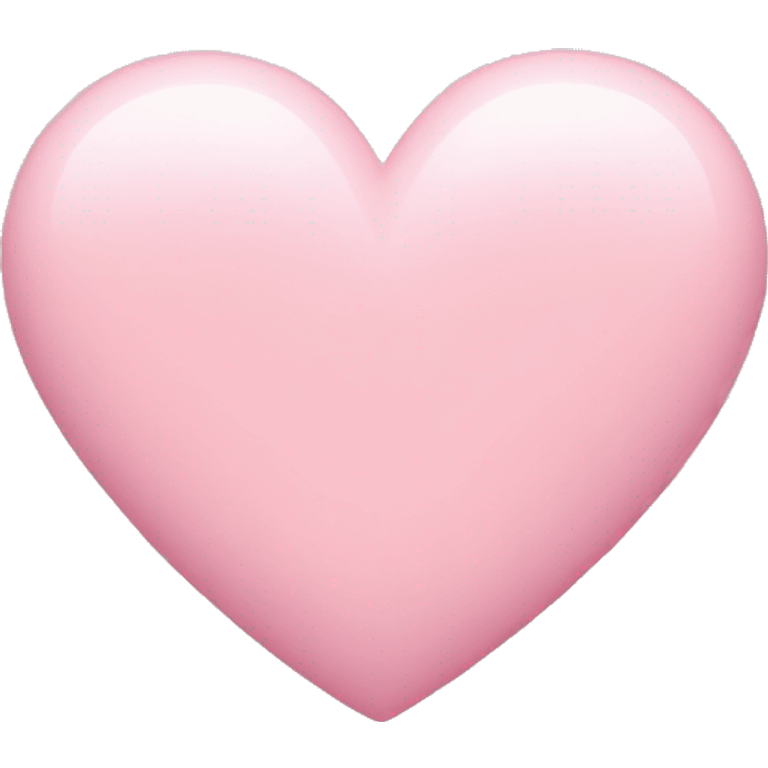 A light pink heart emoji