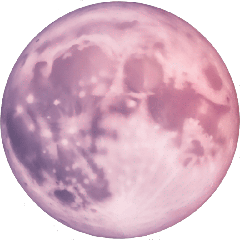 pastel pink moon emoji